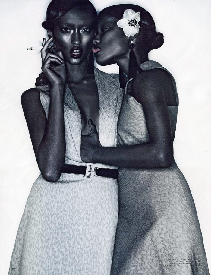 Melodie Monrose & Anais Mali by Solve Sundsbo for Interview December 2010