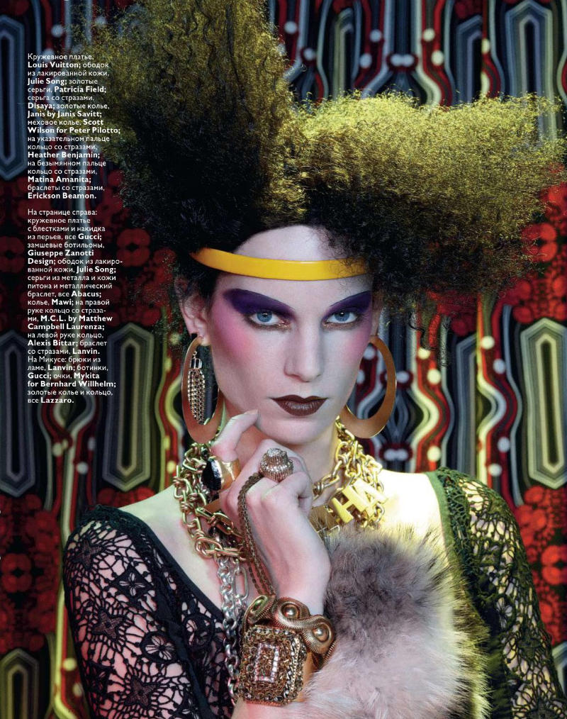 Iris Strubegger by François Nars for Vogue Russia January 2011