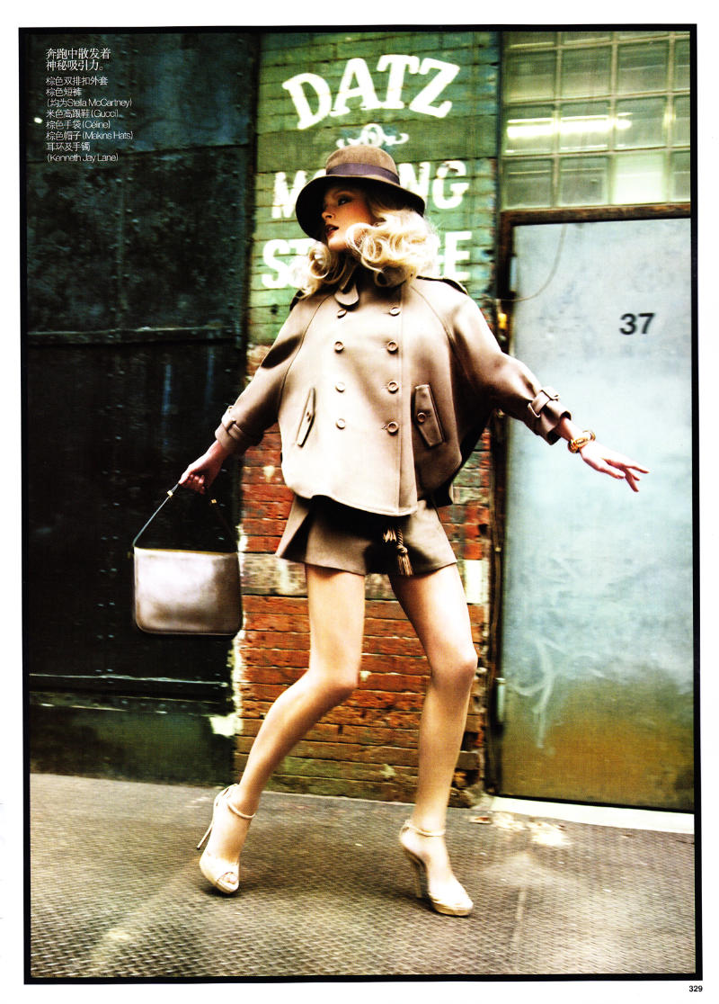 Jessica Stam by Ellen von Unwerth for Vogue China January 2011