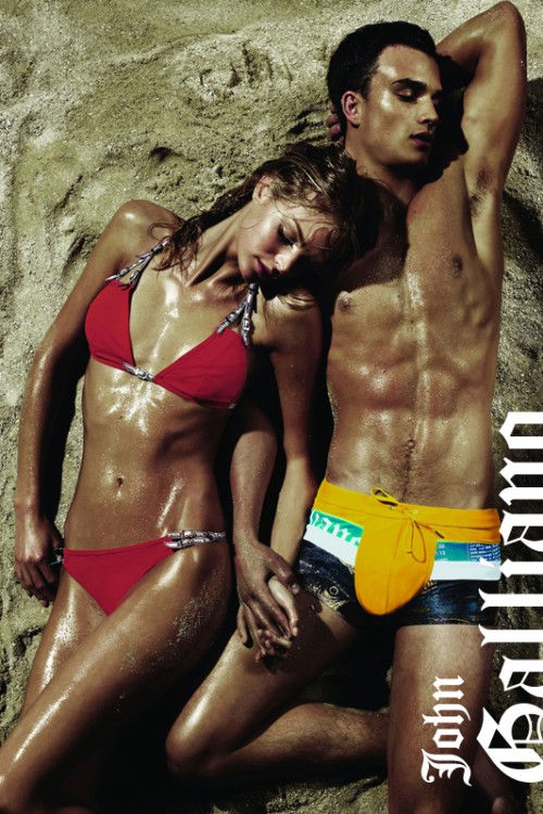 Erin Heatherton John Galliano Spring 2011 Lingerie & Swimwear Campaign by Robbie Fimmano