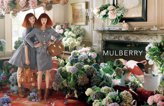 Mulberry Spring 2011 Campaign | Lindsey Wixson & Nimue Smit by Tim Walker