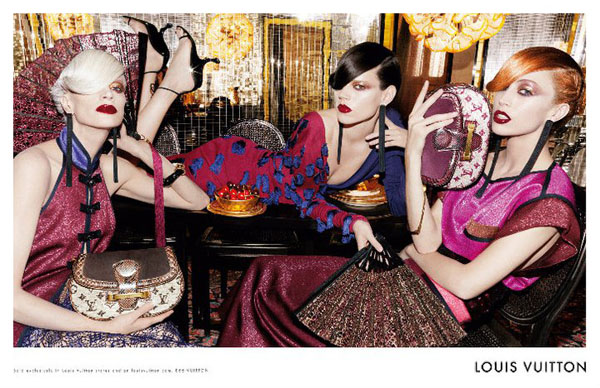 Louis Vuitton Spring 2011 Campaign | Freja Beha Erichsen, Kristen McMenamy & Raquel Zimmermann by Steven Meisel