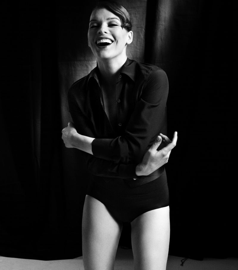 Milla Jovovich for Vogue Germany February 2011 by Francesco Carrozzini