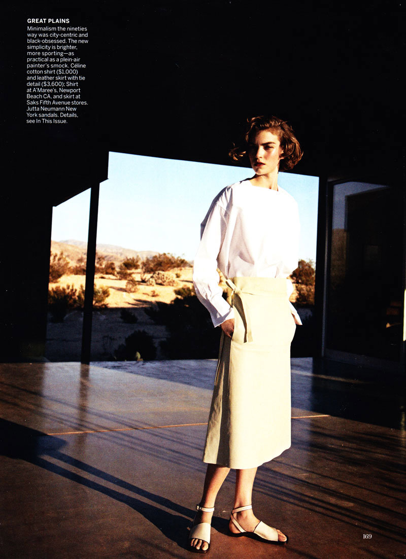 Arizona Muse by Peter Lindbergh for Vogue US February 2011