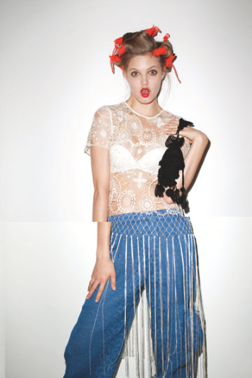 Lindsey Wixson by Terry Richardson for Opening Ceremony Spring 2011