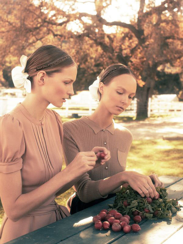 Katrin Thormann & Kristy Kaurova by Alexi Lubomirski for Vogue Germany February 2011