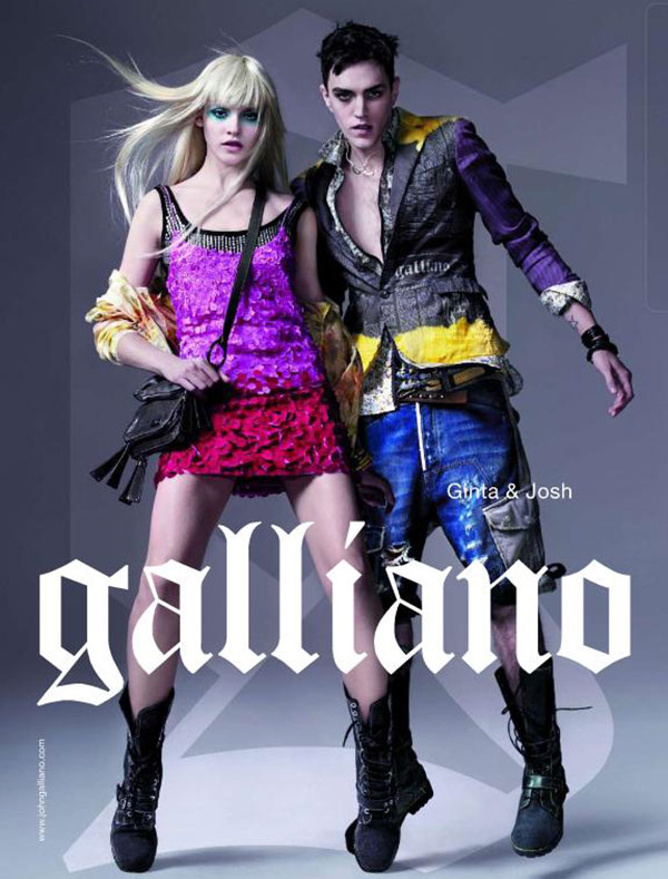 Ginta Lapina for Galliano Spring 2011 Campaign (Preview)