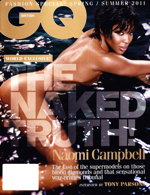 GQ UK S/S 2011 Cover | Naomi Campbell by Vincent Peters