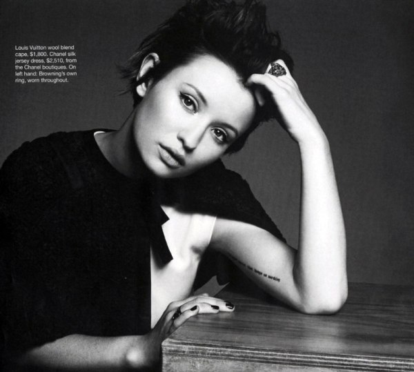 Emily Browning by Terry Gates for Vogue Australia April 2011