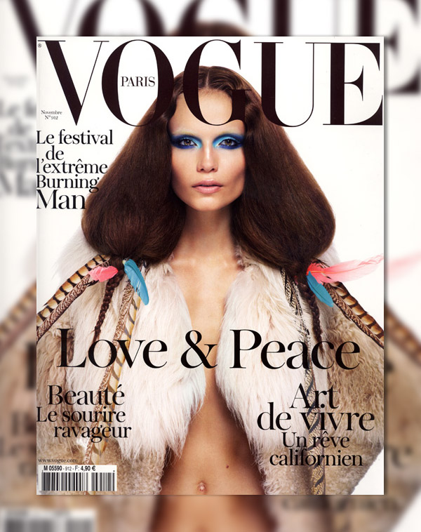 Vogue Paris November 2010 Cover | Natasha Poly by Mario Sorrenti