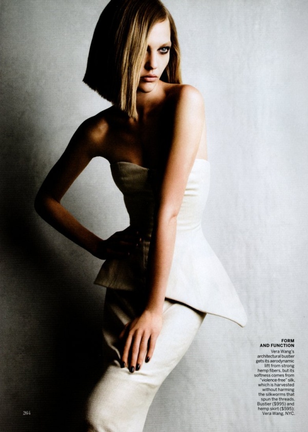 Sasha Pivovarova by Patrick Demarchelier for Vogue US November 2010