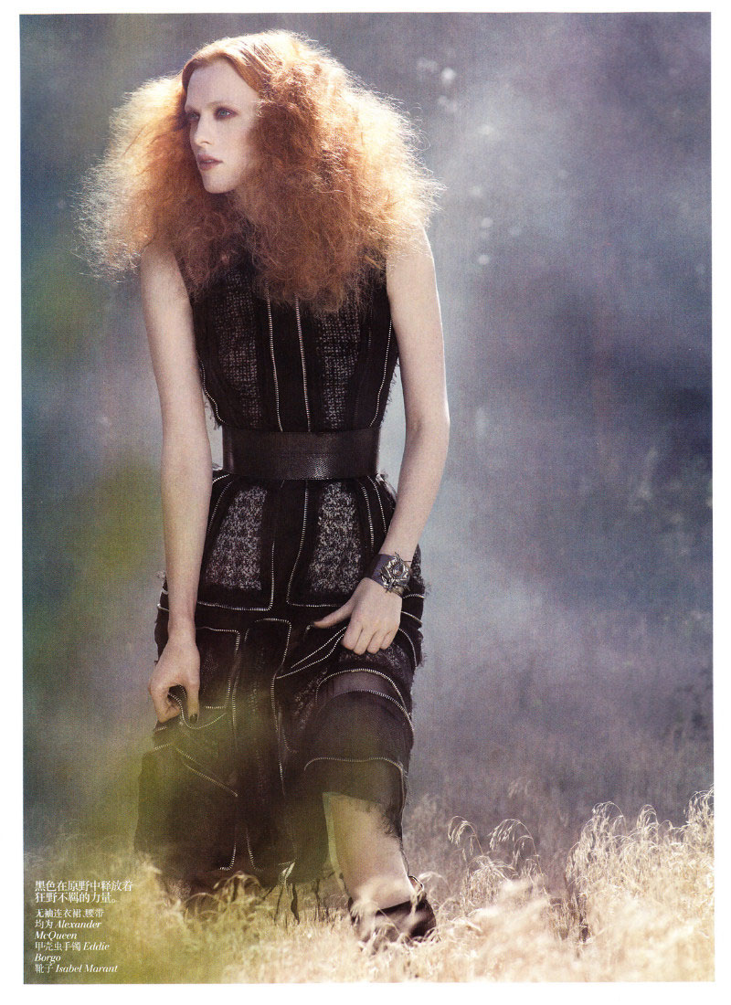Karen Elson by Mark Segal for Vogue China November 2011