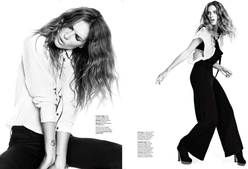 Erin Wasson by David Roemer for Marie Claire US November 2011
