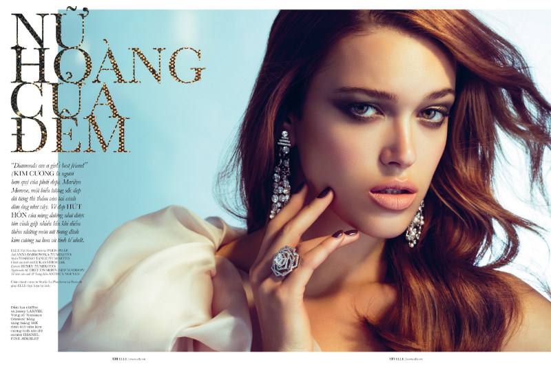 Anna Dabrowska Lenses Glam Beauty for Elle Vietnam November 2012