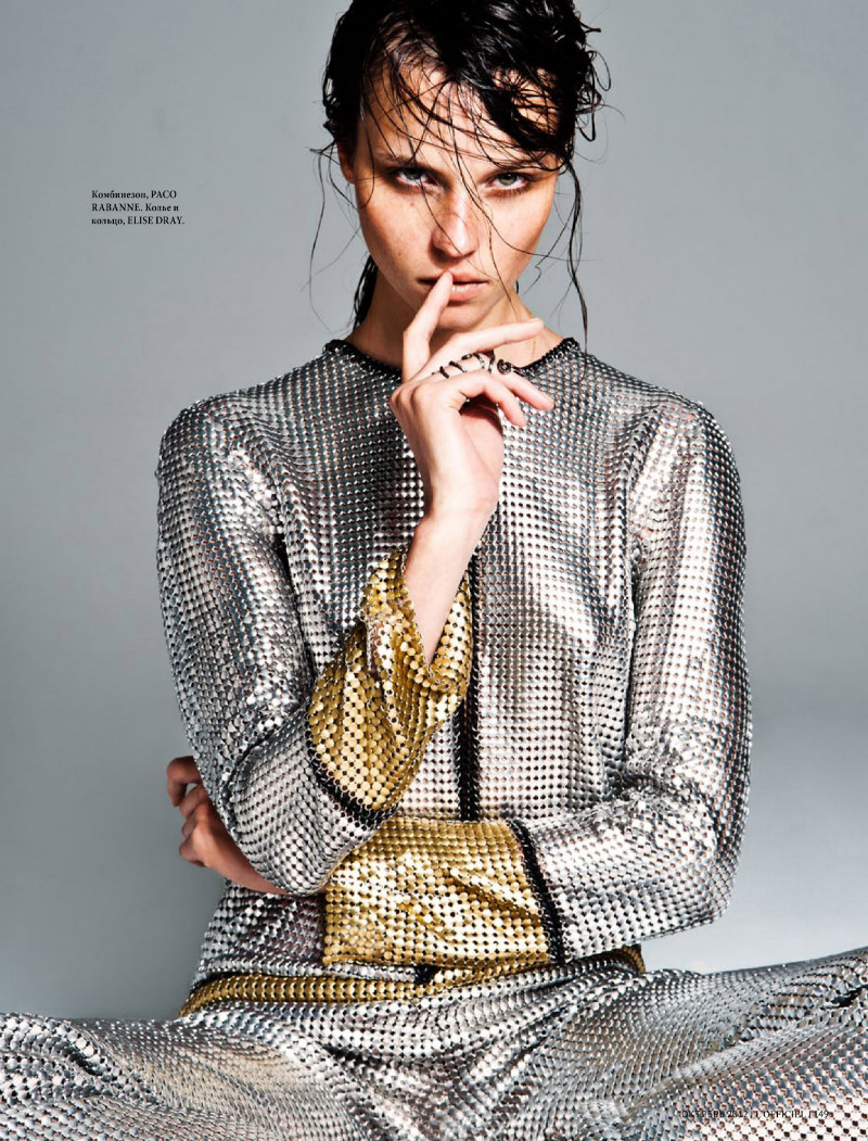 Egle Tvirbutaite Plays Urban Amazon for L'Officiel Ukraine October 2012 by Sy Delorme