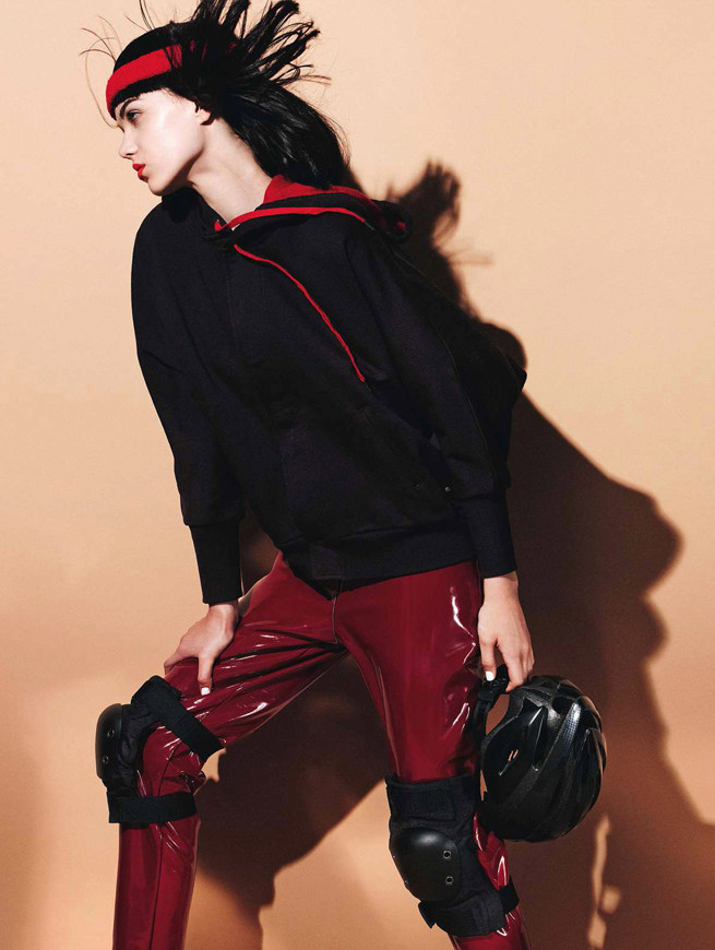 Jenna Earle Mixes Sport and Style for Amica October 2012, Lensed by Takahiro Ogawa