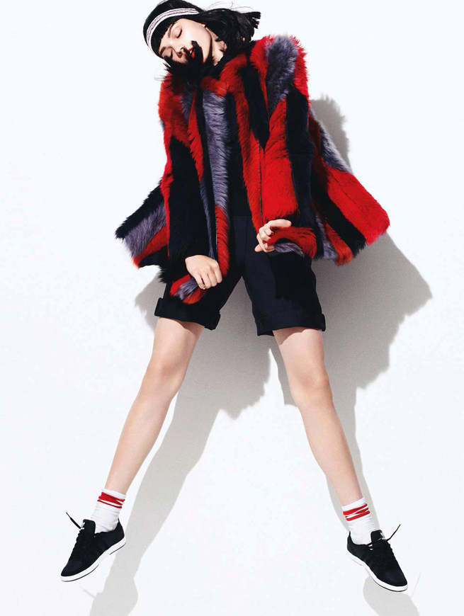 Jenna Earle Mixes Sport and Style for Amica October 2012, Lensed by Takahiro Ogawa