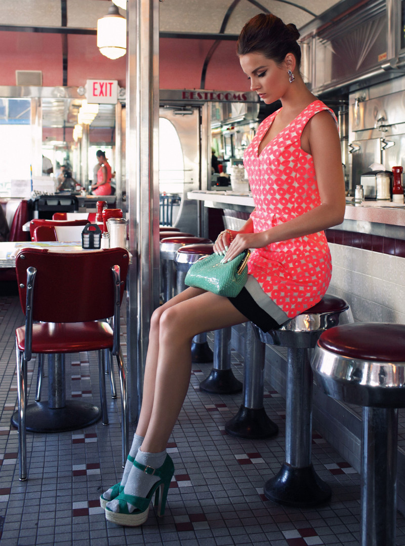 Zoltan Tombor Captures Karina in Miami Retro Style for Marie Claire Hungary June 2012