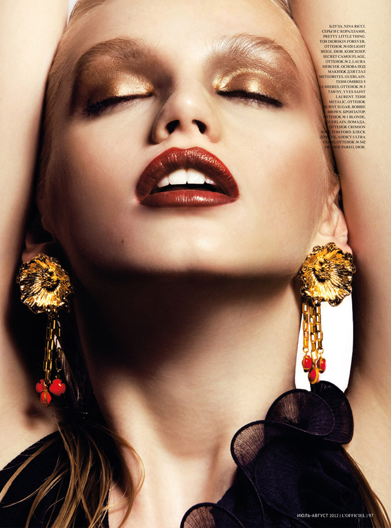 Diana Farkhullina Goes High Gloss for Kevin Sinclair's L'Officiel Ukraine July Shoot
