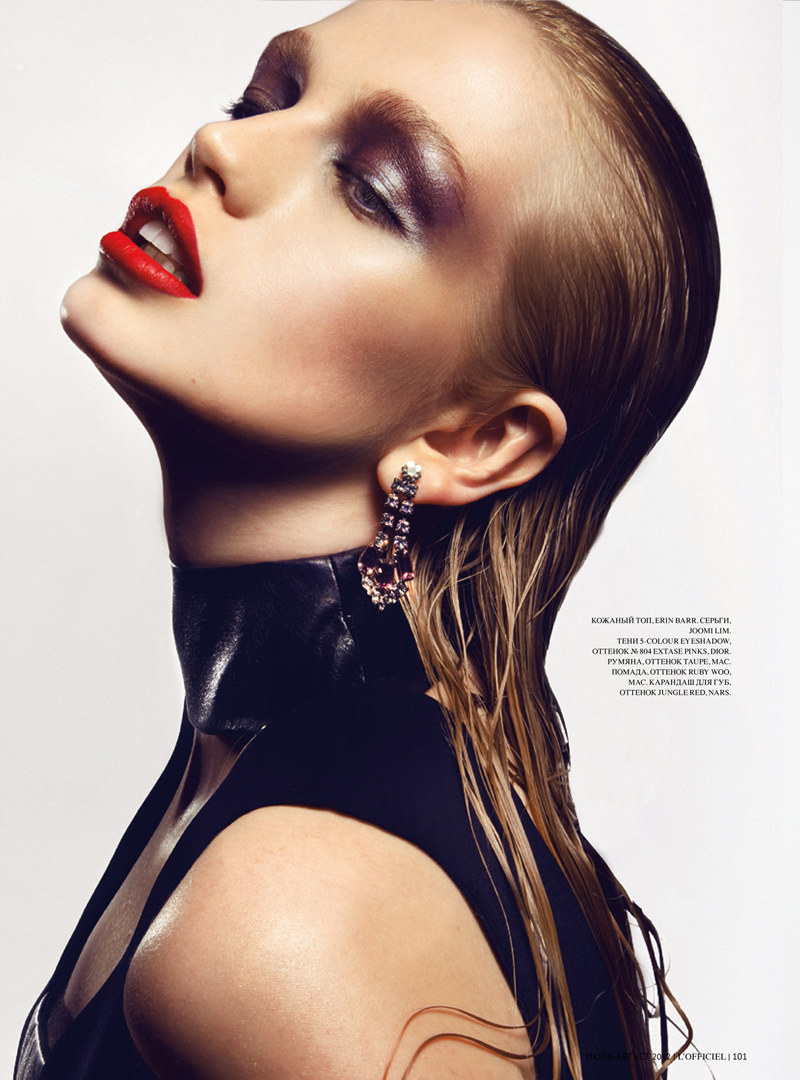 Diana Farkhullina Goes High Gloss for Kevin Sinclair's L'Officiel Ukraine July Shoot