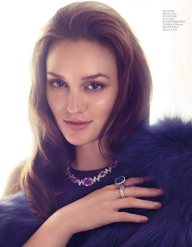 Leighton Meester is Elegant in Shanghai for Vogue China August 2012 by ...