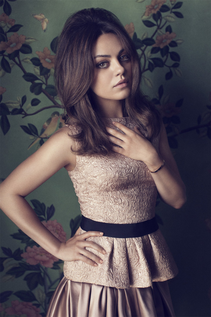 Mila Kunis is 60s Glam in Elle UK's August Cover Shoot by Doug Inglish
