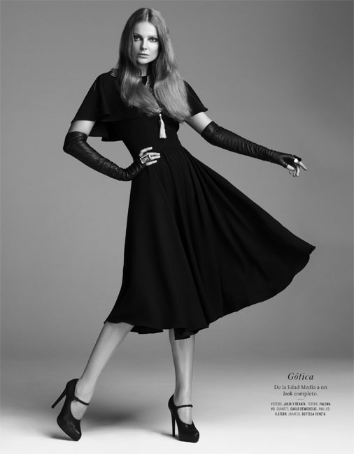 Eniko Mihalik Exudes Pure Elegance for the El Palacio de Hierro F/W 2012 Campaign by David Roemer