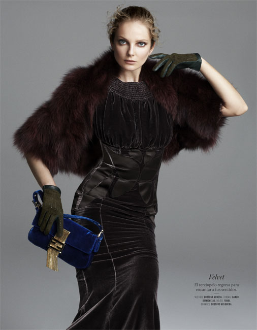 Eniko Mihalik Exudes Pure Elegance for the El Palacio de Hierro F/W 2012 Campaign by David Roemer