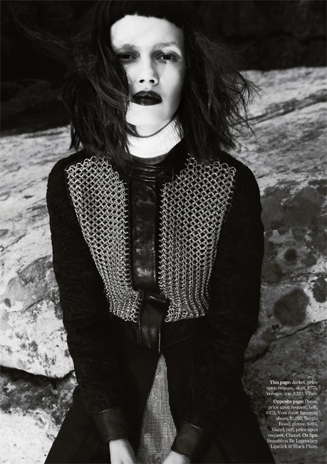 Ranya Mordanova Dons Gothic Ensembles for Fall in Marie Claire US' September Issue