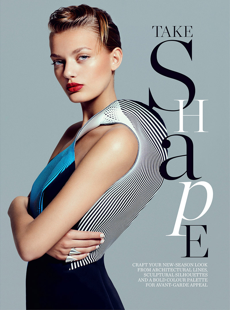 Bregje Heinen Shapes Up for Marie Claire Australia October 2012 by Kevin Sinclair