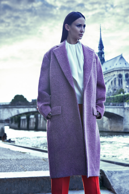 Ling Ling Kong is Sleek in Céline for L'Officiel China September 2012 by Michelle Du Xuan