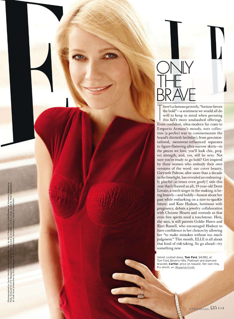 Gwyneth Paltrow by Carter Smith for Elle US September 2011