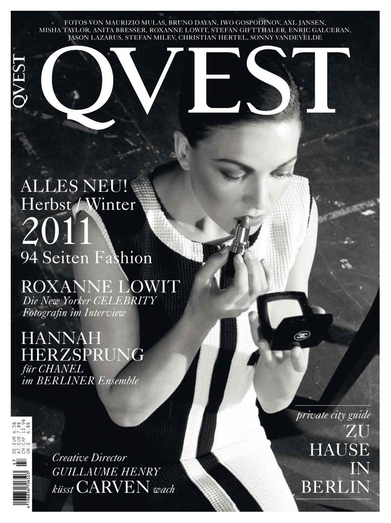 Hanna Herzsprung in Chanel by Axl Jansen for QVEST #47