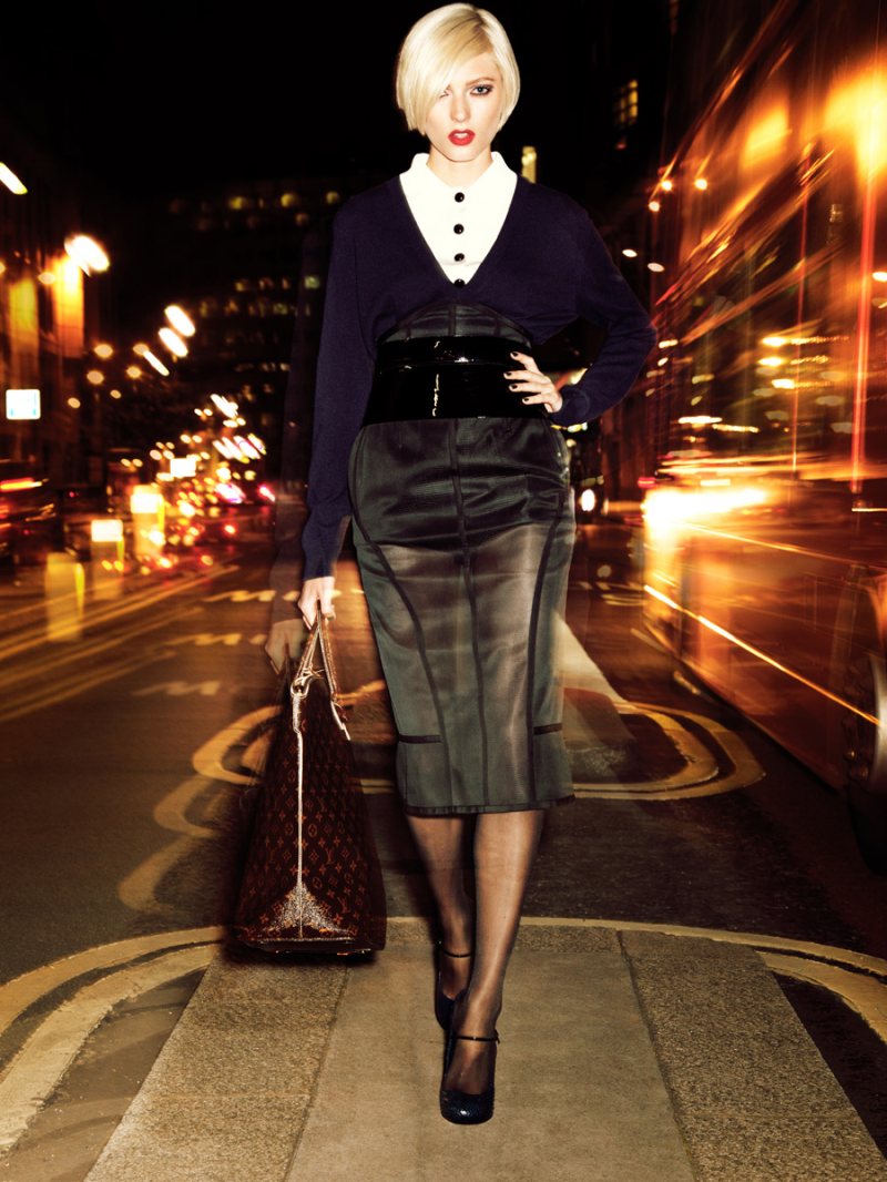 Sophie Sumner in Louis Vuitton by Dennison Bertram for Marie Claire Czech