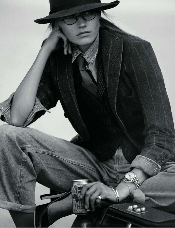 Anna Jagodzinska as Diane Keaton for Vogue Paris September – Fashion ...