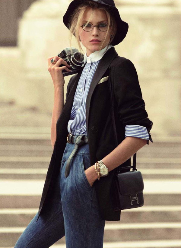 Anna Jagodzinska as Diane Keaton for Vogue Paris September – Fashion ...