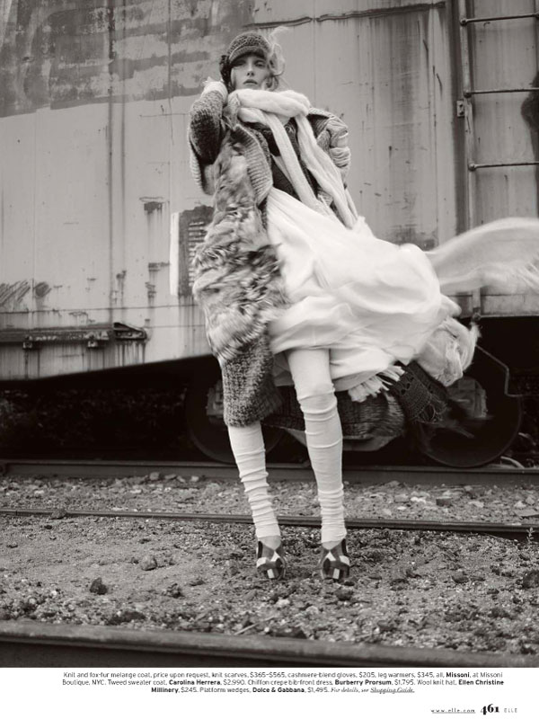 Valentina Zeliaeva by Richard Bush for Elle US September