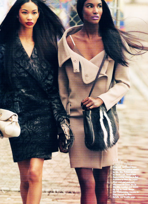 Chanel Iman & Sessilee Lopez in Allure October