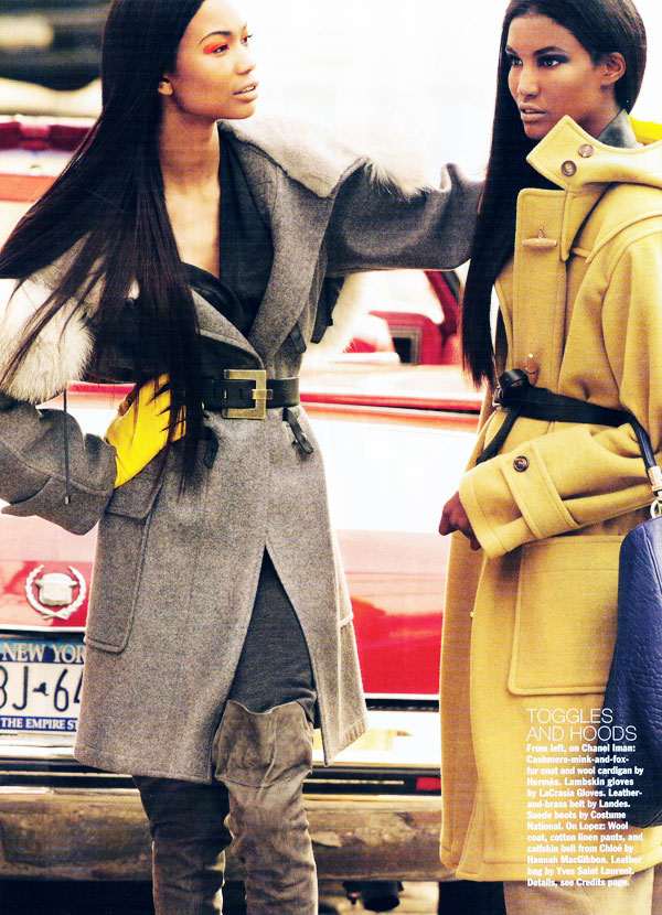 Chanel Iman & Sessilee Lopez in Allure October