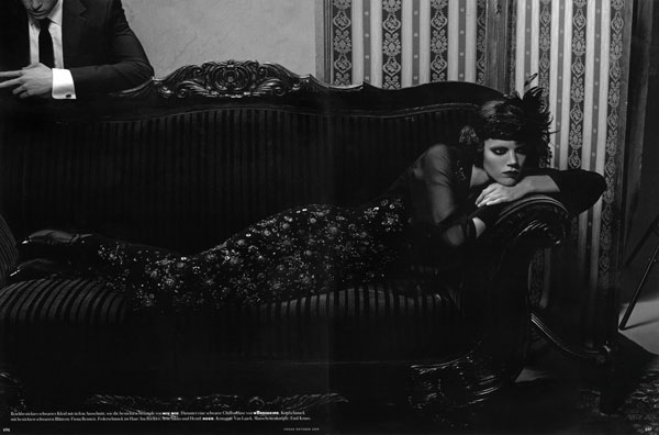 Freja Beha Erichsen by Karl Lagerfeld for Vogue Germany