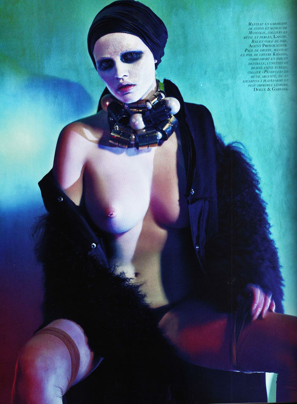 Steven Klein Shoots Lara Stone for Vogue Paris October
