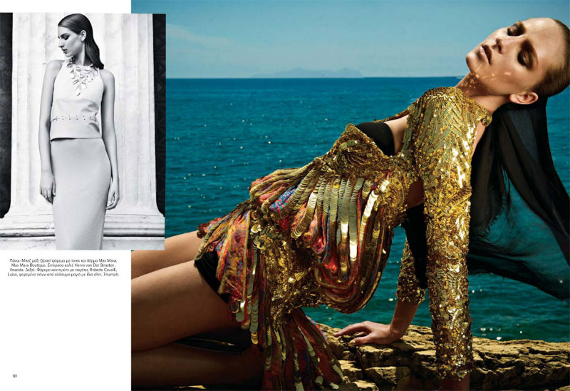 Ros Georgiou Stars in Vogue Hellas July 2012 by Thanassis Krikis