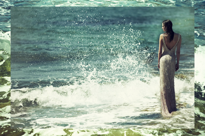 Magdalena Glonek Soaks Up Ocean Waves in Elle Greece July 2012 by Dimitris Skoulos