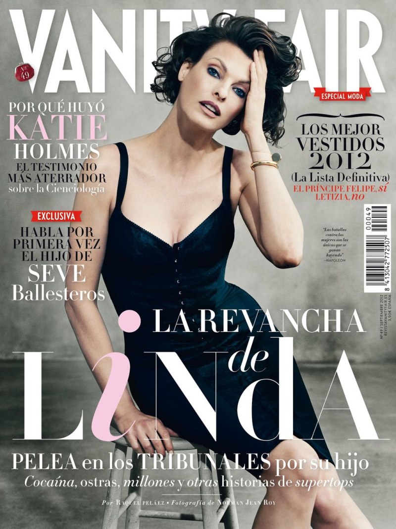 Linda Evangelista Graces the September Cover of Vanity Fair Spain