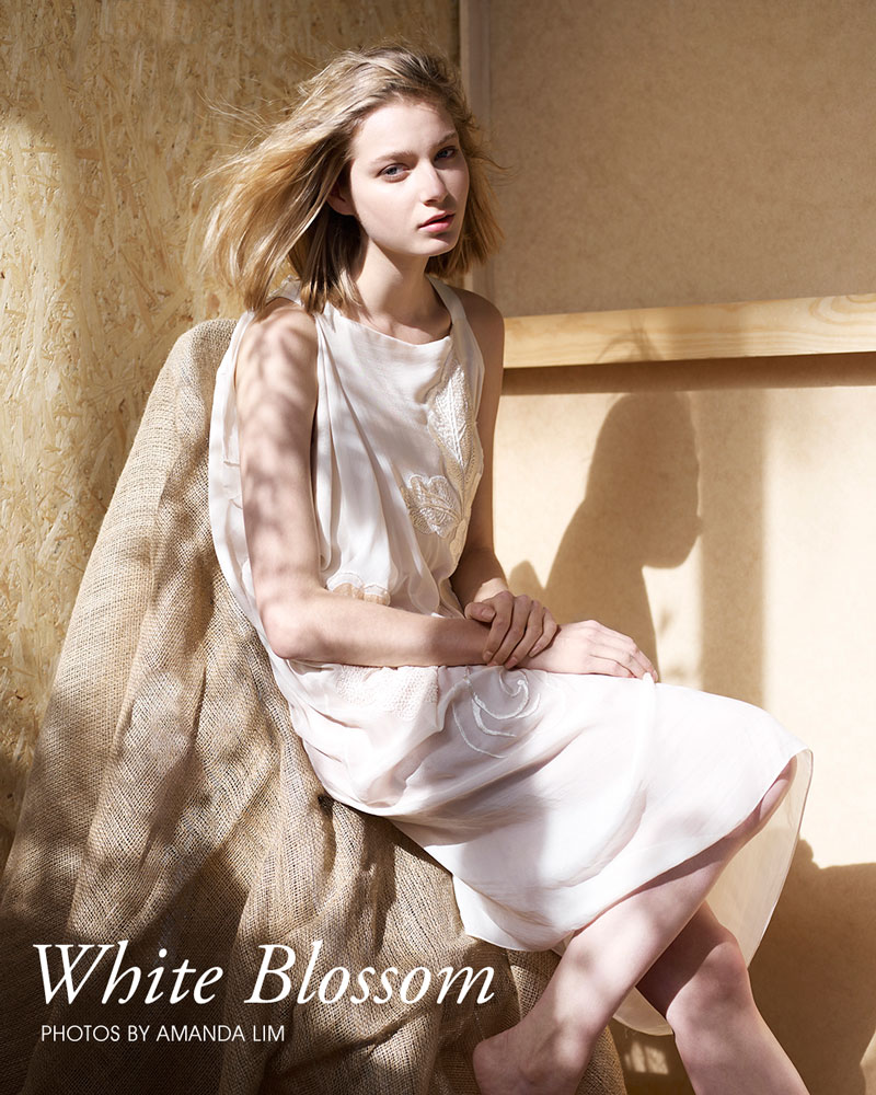 Vivian Witjes by Amanda Lim in "White Blossom" for Fashion Gone Rogue
