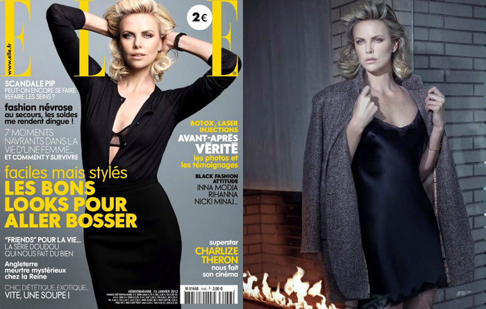 Charlize Theron by Mark Seliger for Elle France January 2012