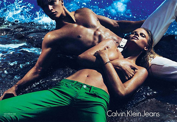 Lara Stone & Toni Garrn for Calvin Klein Jeans Spring 2012 Campaign by Mert & Marcus