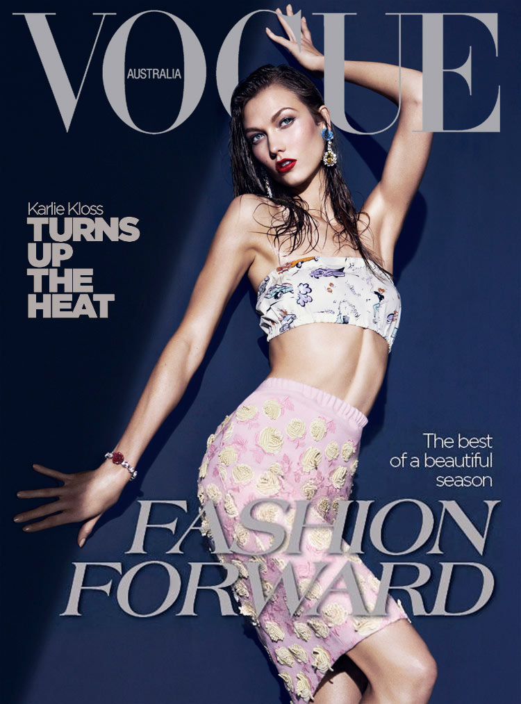 Vogue Australia March 2012 Cover | Karlie Kloss by Kai Z Feng