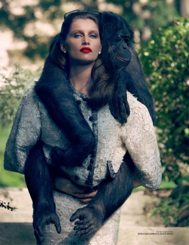 Laetitia Casta Wears Dolce & Gabbana for Vogue Turkey by Sean & Seng