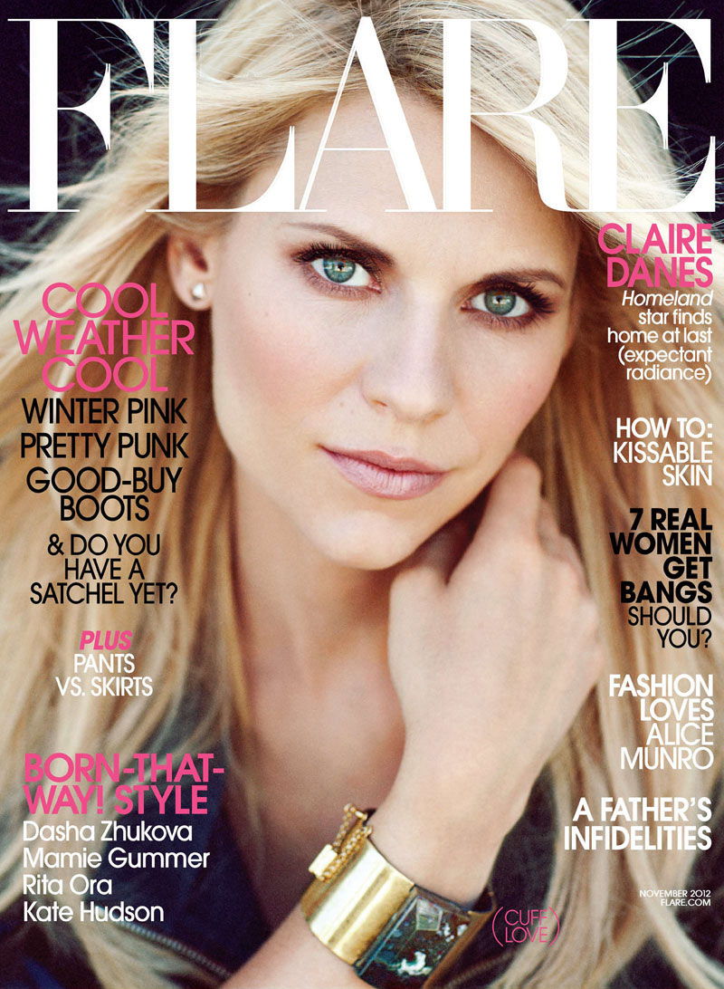 Claire Danes Stars in Flare's November Cover Shoot, Lensed by Chris Nicholls
